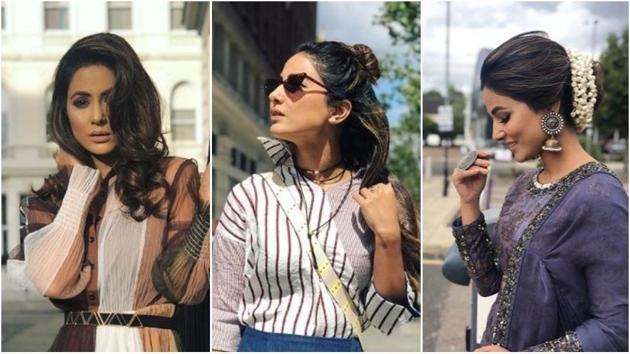 Bigg Boss 11 star Hina Khan can ace any look ever.(Instagram)