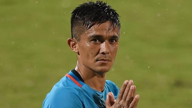 Sunil Chhetri is currently the highest goal-scoring active Asian player with 64 strikes from 101 matches and third in the world after superstars Cristiano Ronaldo and Lionel Messi.(AFP)