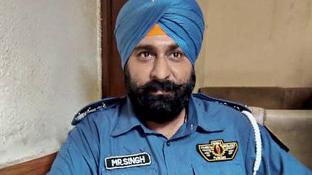 Pakistan’s first Sikh police officer Gulab Singh. (PTI) Pakistan’s first Sikh police officer Gulab Singh. (PTI)