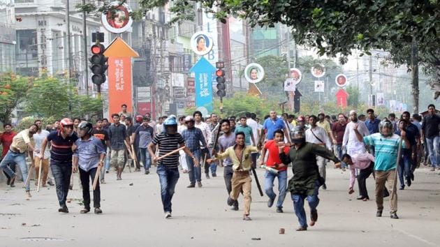 Bangladesh’s transport sector is widely seen as corrupt, unregulated and dangerous, and as news of the teenagers’ deaths spread rapidly on social media they became a catalyst for an outpouring of anger against the government.(Reuters)
