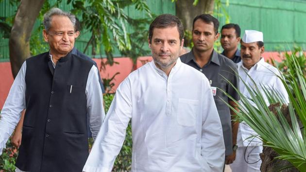 Congress’ campaign strategy follows an assessment that the corruption issue is going to hurt the BJP’s electoral prospects not only in Rajasthan, Chhattisgarh, Madhya Pradesh and Mizoram state elections but also in the 2019 Lok Sabha polls. (PTI) Congress’ campaign strategy follows an assessment that the corruption issue is going to hurt the BJP’s electoral prospects not only in Rajasthan, Chhattisgarh, Madhya Pradesh and Mizoram state elections but also in the 2019 Lok Sabha polls. (PTI)