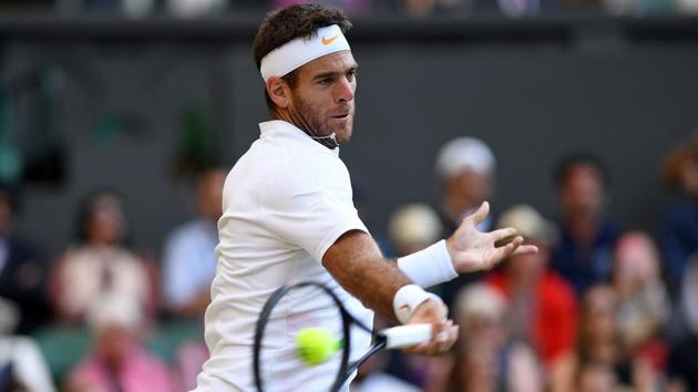 Juan Martin del Potro beat Fabio Fognini in the semi final of the Los Cabos open.(AFP)