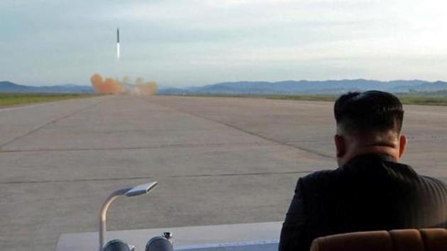 North Korean leader Kim Jong Un watches the launch of a Hwasong-12 missile, September 16. (Reuters File Photo) North Korean leader Kim Jong Un watches the launch of a Hwasong-12 missile, September 16. (Reuters File Photo)