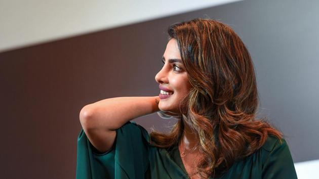 Bollywood actor Priyanka Chopra during an FLO talk on 'Challenging the Status Quo and Forging New Paths' with Vir Sanghvi (unseen), in New Delhi on Monday. (PTI) Bollywood actor Priyanka Chopra during an FLO talk on 'Challenging the Status Quo and Forging New Paths' with Vir Sanghvi (unseen), in New Delhi on Monday. (PTI)