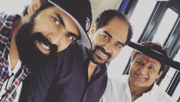 Rana Daggubati shared this picture to confirm his participation in the upcoming NTR biopic.(Ranadaggubati/Instagram)