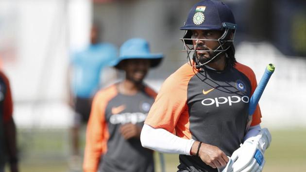 London: India's Murali Vijay walks into the batting nets as he takes part in a training session. (AP) London: India's Murali Vijay walks into the batting nets as he takes part in a training session. (AP)