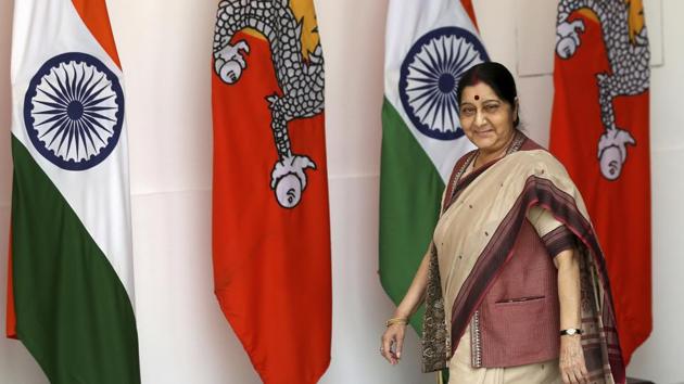 External affairs minister Sushma Swaraj will address the annual high-level UN General Assembly session at United Nations on September 29, according to the provisional list of speakers released by the UN. Prime Minister Narendra Modi is not likely to attend this year’s UNGA session. He had given his maiden address to the UN General Assembly as Prime Minister in 2014. (AP File) 