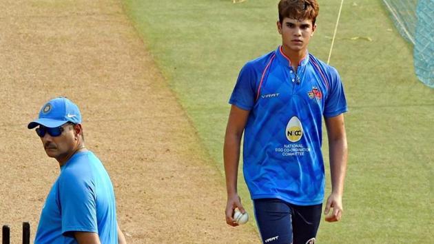 Arjun gave the Indian captain an opportunity to practice against the left-arm angle.((PTI)) Arjun gave the Indian captain an opportunity to practice against the left-arm angle.((PTI))