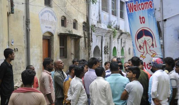 Girija Tripathi used to organise mass marriages and was the supervisor of one such function held in February this year, it was alleged. (HT)