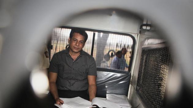 The Bombay high court on Tuesday rejected Gangster Abu Salem’s plea for parole leave for a month to get married. The bench rejected the appeal, on the ground that he has been convicted for a terrorist act and Maharashtra Prison Rules do not allow grant of furlough or parole to such a convict. (Anshuman Poyrekar / HT Archive) 