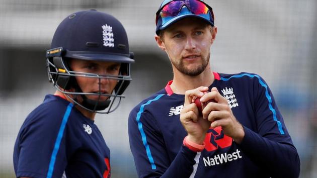 England's Joe Root and Sam Curran during nets ahead of the second Test against India at Lord’s.(Action Images via Reuters)