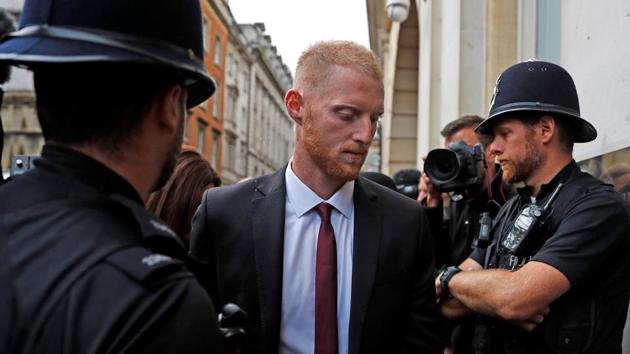 England cricket player Ben Stokes arrives at Bristol Crown Court, in Bristol, Britain, August 8, 2018. (REUTERS) England cricket player Ben Stokes arrives at Bristol Crown Court, in Bristol, Britain, August 8, 2018. (REUTERS)