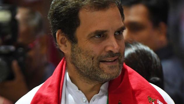 Congress president Rahul Gandhi looks on as he arrives to attend an event in New Delhi. (AFP File Photo) Congress president Rahul Gandhi looks on as he arrives to attend an event in New Delhi. (AFP File Photo)