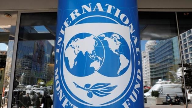International Monetary Fund logo is seen outside the headquarters building during the IMF/World Bank spring meeting in Washington, US, April 20, 2018. (Reuters File Photo) International Monetary Fund logo is seen outside the headquarters building during the IMF/World Bank spring meeting in Washington, US, April 20, 2018. (Reuters File Photo)