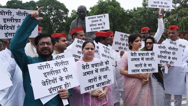 The alleged sex ring run by the managers of a shelter home in UP and Bihar has sent shockwaves across the country. (Vipin Kumar/HT PHOTO) The alleged sex ring run by the managers of a shelter home in UP and Bihar has sent shockwaves across the country. (Vipin Kumar/HT PHOTO)