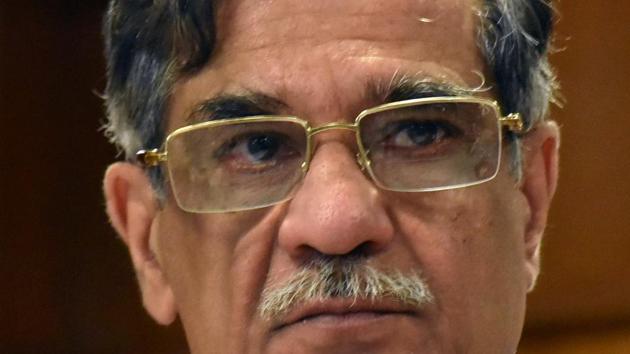 Chief justice of Pakistan Mian Saqib Nisar. Taking a swipe at chief election commissioner justice (retd) Sardar Muhammad Raza, Pakistan’s chief justice Saqib Nisar said that he called him thrice on the polling day but he didn’t pick up and was likely sleeping. (Reuters Photo) Chief justice of Pakistan Mian Saqib Nisar. Taking a swipe at chief election commissioner justice (retd) Sardar Muhammad Raza, Pakistan’s chief justice Saqib Nisar said that he called him thrice on the polling day but he didn’t pick up and was likely sleeping. (Reuters Photo)