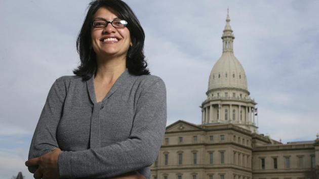 Rashida Tlaib, a Democrat, is photographed outside the Michigan Capitol in Lansing, Michigan. (AP File Photo) Rashida Tlaib, a Democrat, is photographed outside the Michigan Capitol in Lansing, Michigan. (AP File Photo)