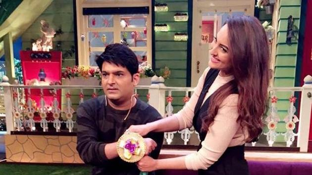Sonakshi Sinha in an appearance on the Kapil Sharma Show. Sonakshi Sinha in an appearance on the Kapil Sharma Show.