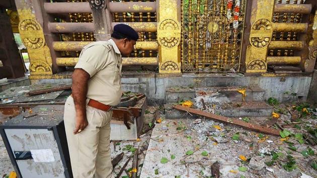 In the third week of January this year, three improvised explosive devices were found in Bodh Gaya temple complex just before the visit of the Dalai Lama.(AFP File Photo) In the third week of January this year, three improvised explosive devices were found in Bodh Gaya temple complex just before the visit of the Dalai Lama.(AFP File Photo)
