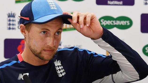 England's captain Joe Root attends a press conference at Lord's Cricket Ground in London on August 8, 2018, ahead of the second Test cricket match between England and India.(AFP)