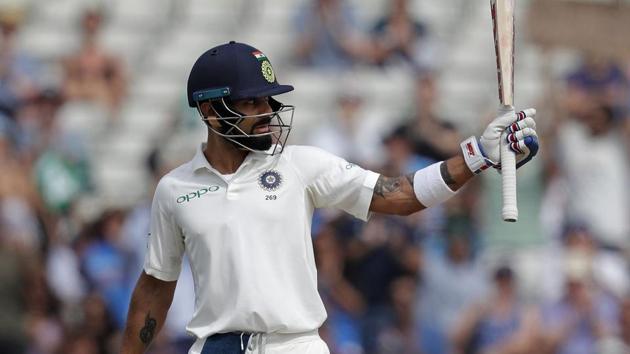 Virat Kohli struck his first century and half-century in England in the first Test at Edgbaston. (AFP) Virat Kohli struck his first century and half-century in England in the first Test at Edgbaston. (AFP)