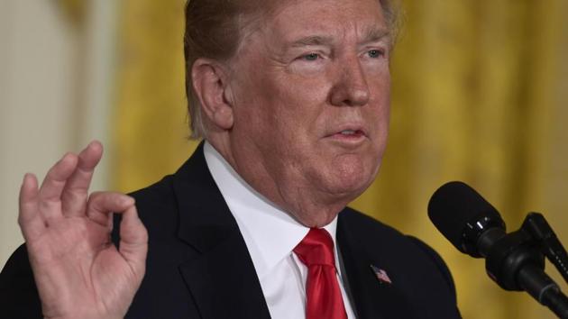 President Donald Trump speaks at a National Space Council meeting in the East Room of the White House in Washington. (AP File Photo) President Donald Trump speaks at a National Space Council meeting in the East Room of the White House in Washington. (AP File Photo)