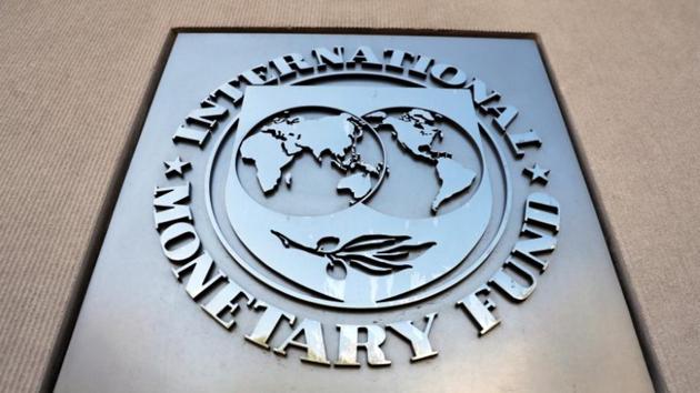 International Monetary Fund logo is seen outside the headquarters building during the IMF/World Bank spring meeting in Washington, US.(Reuters File Photo)