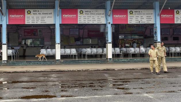 The day-long shutdown called by a Maratha group demanding reservation in government jobs and education was peaceful on Thursday as buses and trains plied on time with heavy police deployment in Mumbai and its suburbs. Maharashtra State Road Transport Corporation has, however, kept its intercity route buses off roads fearing vandalism as during the Maratha agitation. The day-long shutdown called by a Maratha group demanding reservation in government jobs and education was peaceful on Thursday as buses and trains plied on time with heavy police deployment in Mumbai and its suburbs. Maharashtra State Road Transport Corporation has, however, kept its intercity route buses off roads fearing vandalism as during the Maratha agitation.