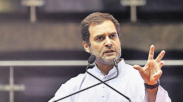 File photo of Congress president Rahul Gandhi. (Ajay Aggarwal/HT Photo) File photo of Congress president Rahul Gandhi. (Ajay Aggarwal/HT Photo)