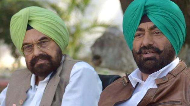 Kanwar Sandhu and Sukhpal Khaira(HT FIle)