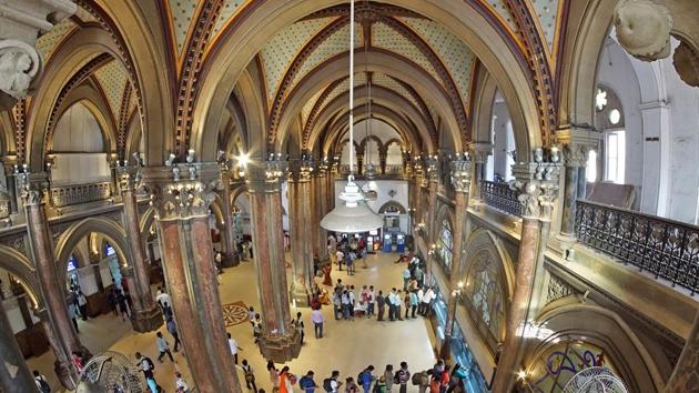 Completion of restoration work of CSMT, a Unesco heritage building, will take one year. (Pratik Chorge/HT File) Completion of restoration work of CSMT, a Unesco heritage building, will take one year. (Pratik Chorge/HT File)