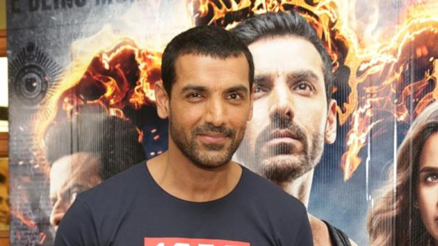 John Abraham during the promotion of his upcoming film Satyameva Jayate in New Delhi on August 9, 2018.(IANS)