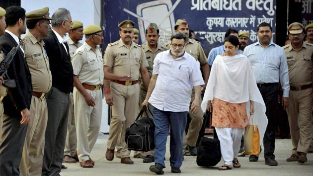 The Supreme Court agreed to hear the CBI’s appeal challenging acquittal of Rajesh and Nupur Talwar in the 2008 double murder case of their 14-year-old daughter Aarushi and domestic help Hemraj in Noida. The court has also issued notice to the dentist couple, who were freed in October last year. (PTI File) The Supreme Court agreed to hear the CBI’s appeal challenging acquittal of Rajesh and Nupur Talwar in the 2008 double murder case of their 14-year-old daughter Aarushi and domestic help Hemraj in Noida. The court has also issued notice to the dentist couple, who were freed in October last year. (PTI File)