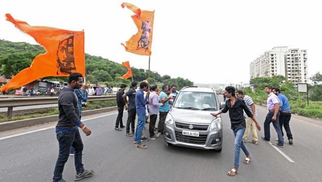 The Maratha agitation has put the government on tenterhooks.(Pratham Gokhale/HT Photo)