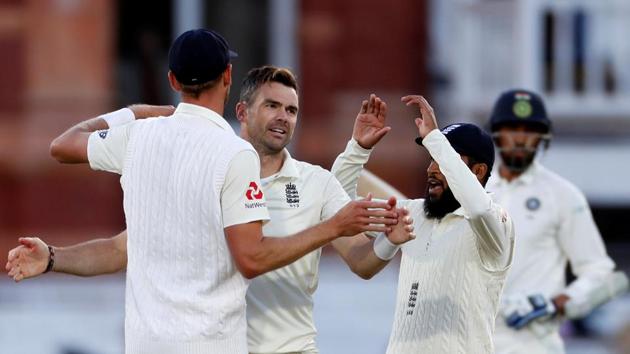 Cricket - England v India - Second Test - Lord’s, London, Britain - August 10, 2018 England's James Anderson celebrates the wicket of India's Ishant Sharma Action Images via Reuters/Paul Childs(Action Images via Reuters) Cricket - England v India - Second Test - Lord’s, London, Britain - August 10, 2018 England's James Anderson celebrates the wicket of India's Ishant Sharma Action Images via Reuters/Paul Childs(Action Images via Reuters)