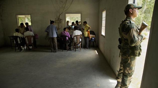 For decades, fears of movement across the border with Bangladesh have triggered tensions between the state’s Assamese-speaking Hindus and its Bengali-speaking Muslims. In the 1980s that erupted into violence with killings amid waves of anti-migrant attacks. Delhi eventually ruled that anyone who could prove their family had lived in India before Bangladesh’s 1971 war of independence would be considered an Indian citizen. (Anupam Nath / AP)