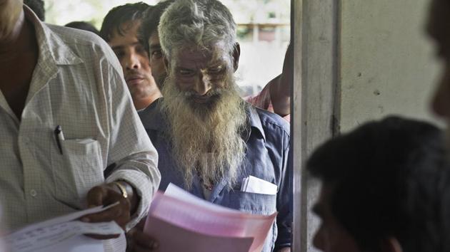 Few deny there has been illegal migration into Assam, often by Bangladeshis in search of work. The percentage of Bengali-speakers jumped from 22% in 1991 to 29% in 2011, and that of Assamese-speakers declined. Many analysts, however, say these numbers in part reflect a higher birth rates among Muslims. Estimates on the number of illegal immigrants vary wildly, from a few hundred thousand to many millions. (Anupam Nath / AP)