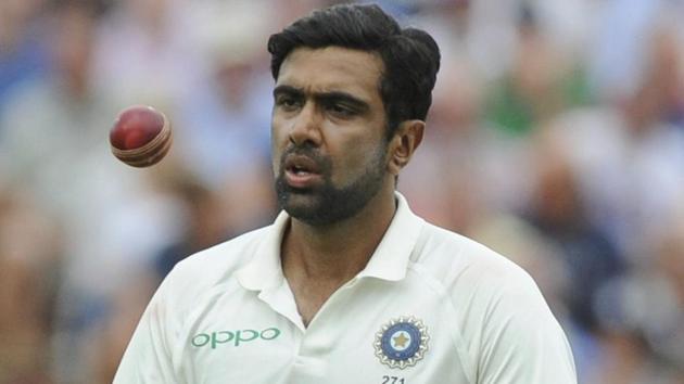 India's Ravichandran Ashwin prepares to bowl during the third day of the first Test match between England and India at Edgbaston in Birmingham, England on August 3, 2018.(AP)