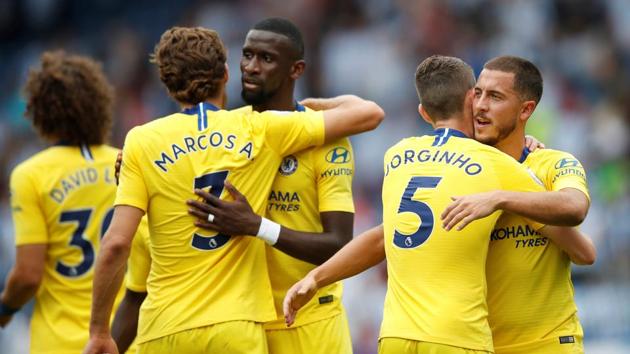 Chelsea manager Maurizio Sarri got off to a winning start in the Premier League.(Action Images via Reuters)