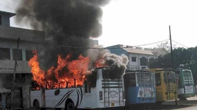 Kasganj witnessed violence in January after a Tiranga yatra on Republic Day came under attack as it was passing through a Muslim area. (PTI) Kasganj witnessed violence in January after a Tiranga yatra on Republic Day came under attack as it was passing through a Muslim area. (PTI)