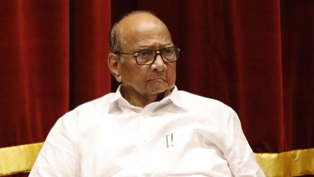 Nationalist Congress Party chief Sharad Pawar at the NFAI Arun Sadhu event in Pune recently.(Rahul Raut/HT Photo)