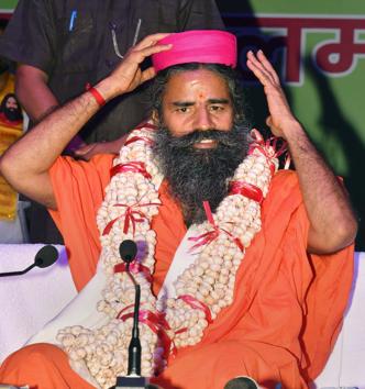 Advocating a complete ban on cow slaughter in the country, Baba Ramdev said that the Centre should enact a law on the matter.(PTI)