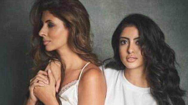 Shweta Bachchan Nanda has launched a new fashion label and who better than daughter Navya to pose for it.