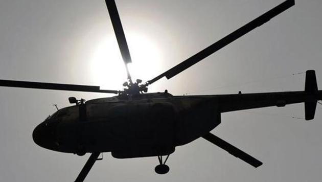 (FILES) This file photo taken on March 23, 2014 shows a Mi-17 helicopter. (AFP Representative photo) (FILES) This file photo taken on March 23, 2014 shows a Mi-17 helicopter. (AFP Representative photo)