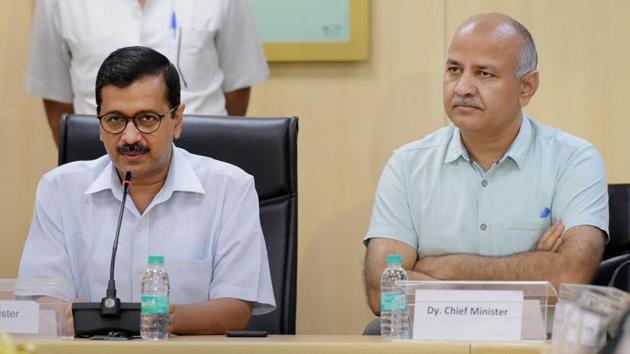 Delhi chief minister Arvind Kejriwal and his deputy Manish Sisodia have been charged with criminal conspiracy.(PTI) Delhi chief minister Arvind Kejriwal and his deputy Manish Sisodia have been charged with criminal conspiracy.(PTI)
