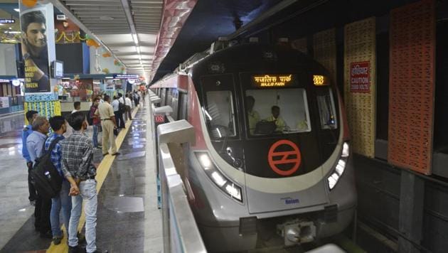 The Pink Line Metro network, which was thrown open for public use earlier this year. (Sanchit Khanna/HT Photo) The Pink Line Metro network, which was thrown open for public use earlier this year. (Sanchit Khanna/HT Photo)