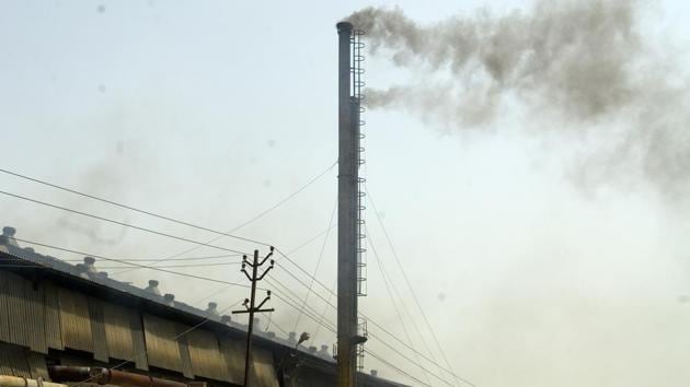 Factories are a significant contributor to air pollution in the national capital.(HT File)