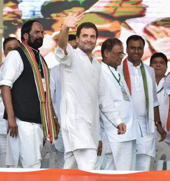 Claiming that the Congress would form the next government at the Centre after the Lok Sabha polls, Rahul Gandhi told the gathering that the party would listen to the people and fulfil their wishes. (PTI) Claiming that the Congress would form the next government at the Centre after the Lok Sabha polls, Rahul Gandhi told the gathering that the party would listen to the people and fulfil their wishes. (PTI)
