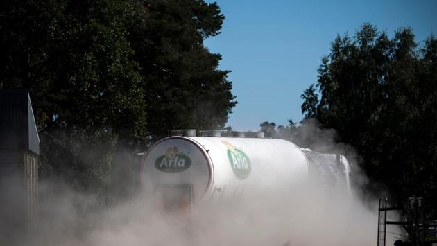 A dairy truck leaves Rodjan farm. On his days off, Alfred admits that he regularly steps into the barn “to see if everything is fine”. Other inmates have been known to call the prison on their days off if they know the cows are due to give birth. In 2012, the farm received an award from Sweden’s King Carl XVI Gustaf for the quality of its milk. (AFP) A dairy truck leaves Rodjan farm. On his days off, Alfred admits that he regularly steps into the barn “to see if everything is fine”. Other inmates have been known to call the prison on their days off if they know the cows are due to give birth. In 2012, the farm received an award from Sweden’s King Carl XVI Gustaf for the quality of its milk. (AFP)