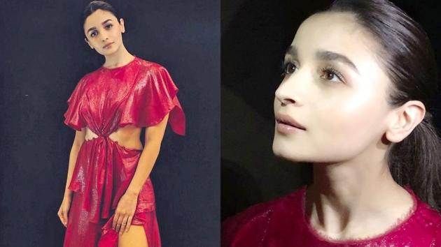 Alia Bhatt’s scene-stealing red dress is perfect for a party. Love it. (Instagram)